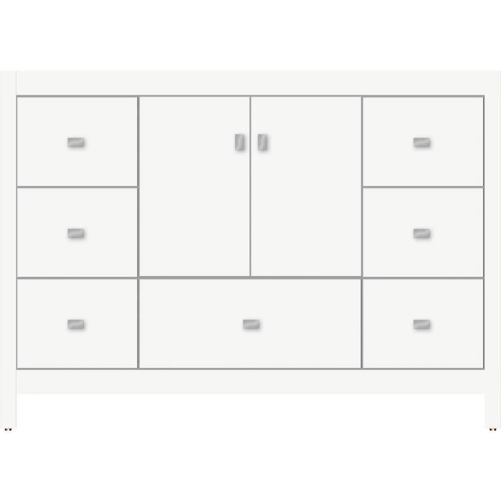 48 X 18.5 X 34.5 Alki Essence Vanity Slab Sat White Sb