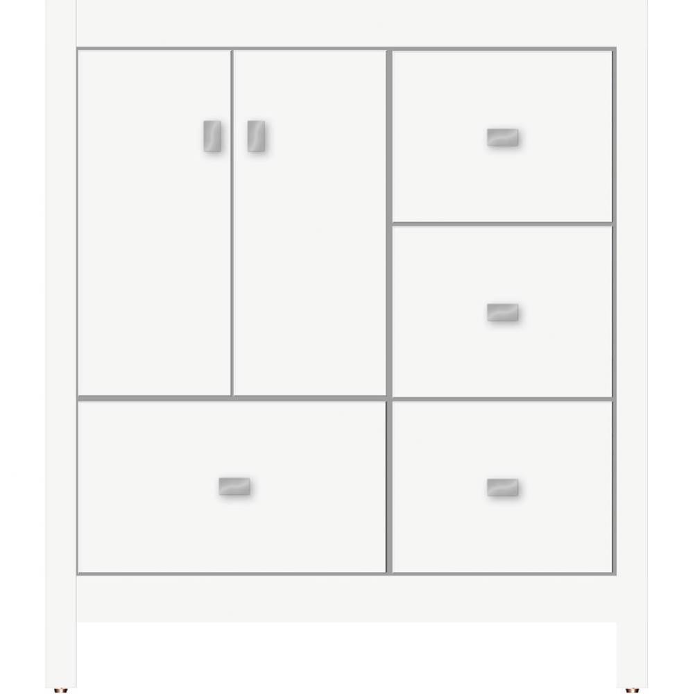 30 X 21 X 34.5 Alki Essence Vanity Slab Sat White Rh