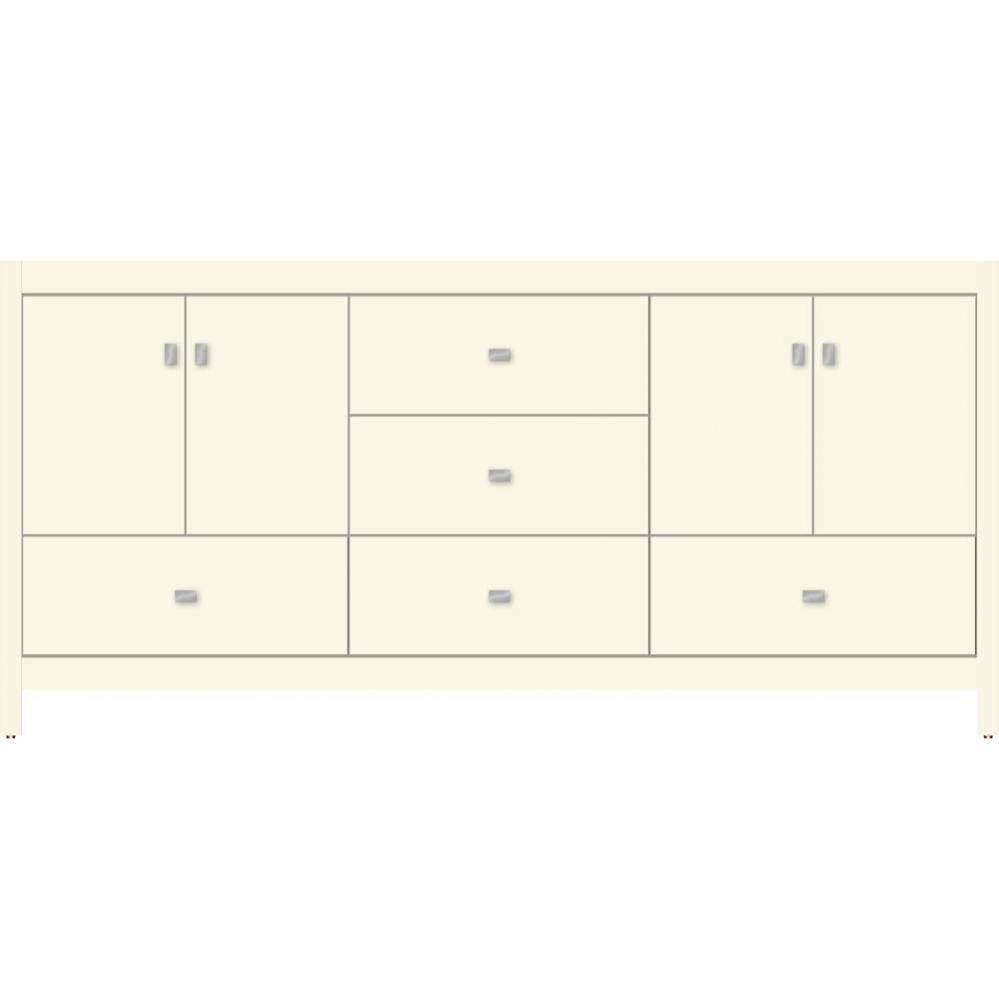 72 X 18.5 X 34.5 Alki Essence Vanity Slab Sat Biscuit Db