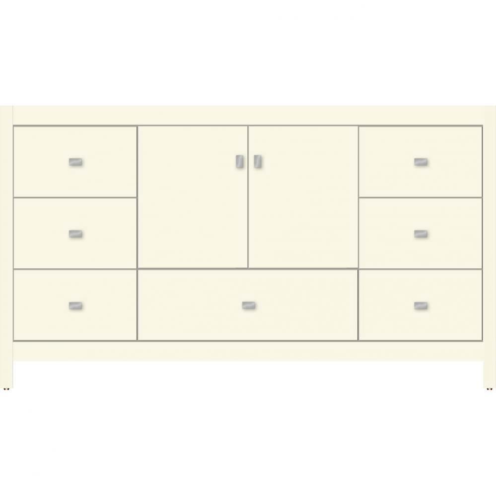 60 X 21 X 34.5 Alki Essence Vanity Slab Sat Biscuit Sb