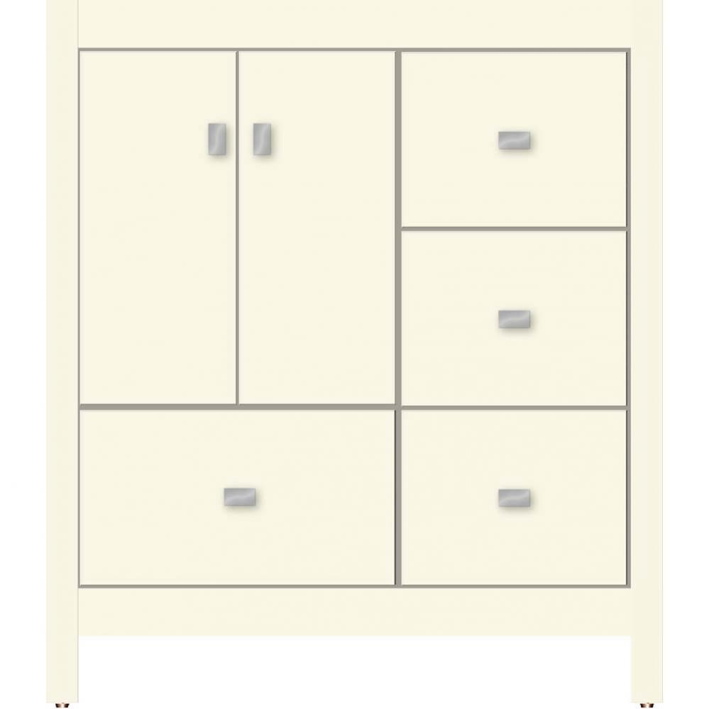 30 X 21 X 34.5 Alki Essence Vanity Slab Sat Biscuit Rh
