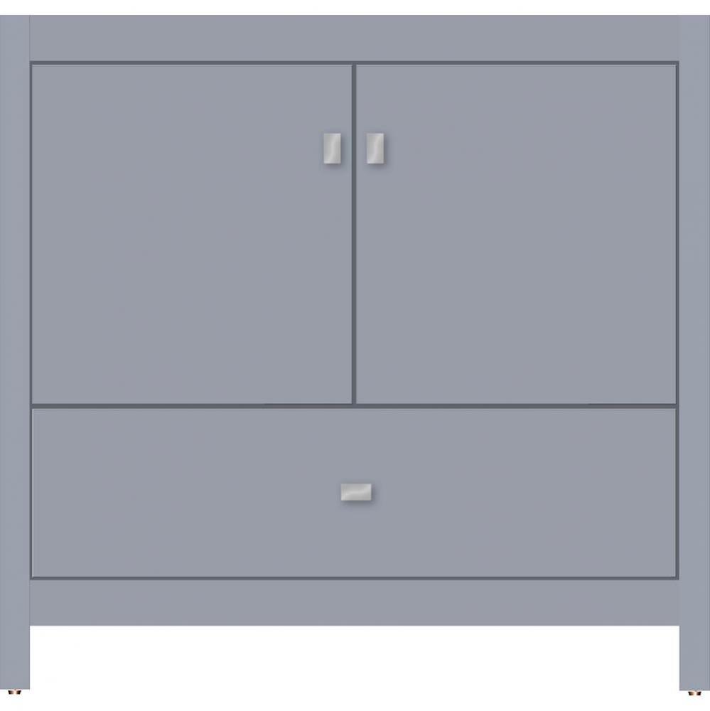 36 X 21 X 34.5 Alki Essence Vanity Slab Sat Silver Std