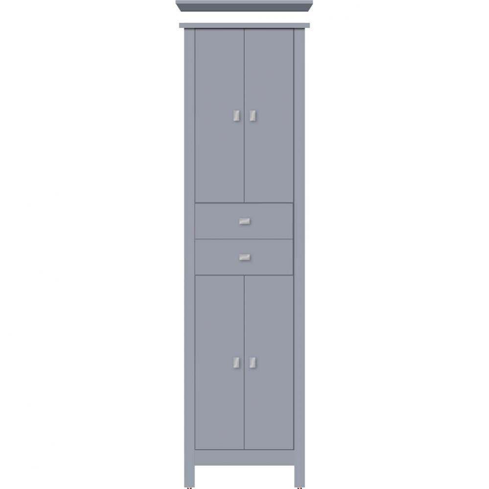 19.5 X 18.5 X 70 Alki Essence Linen Slab Sat Silver