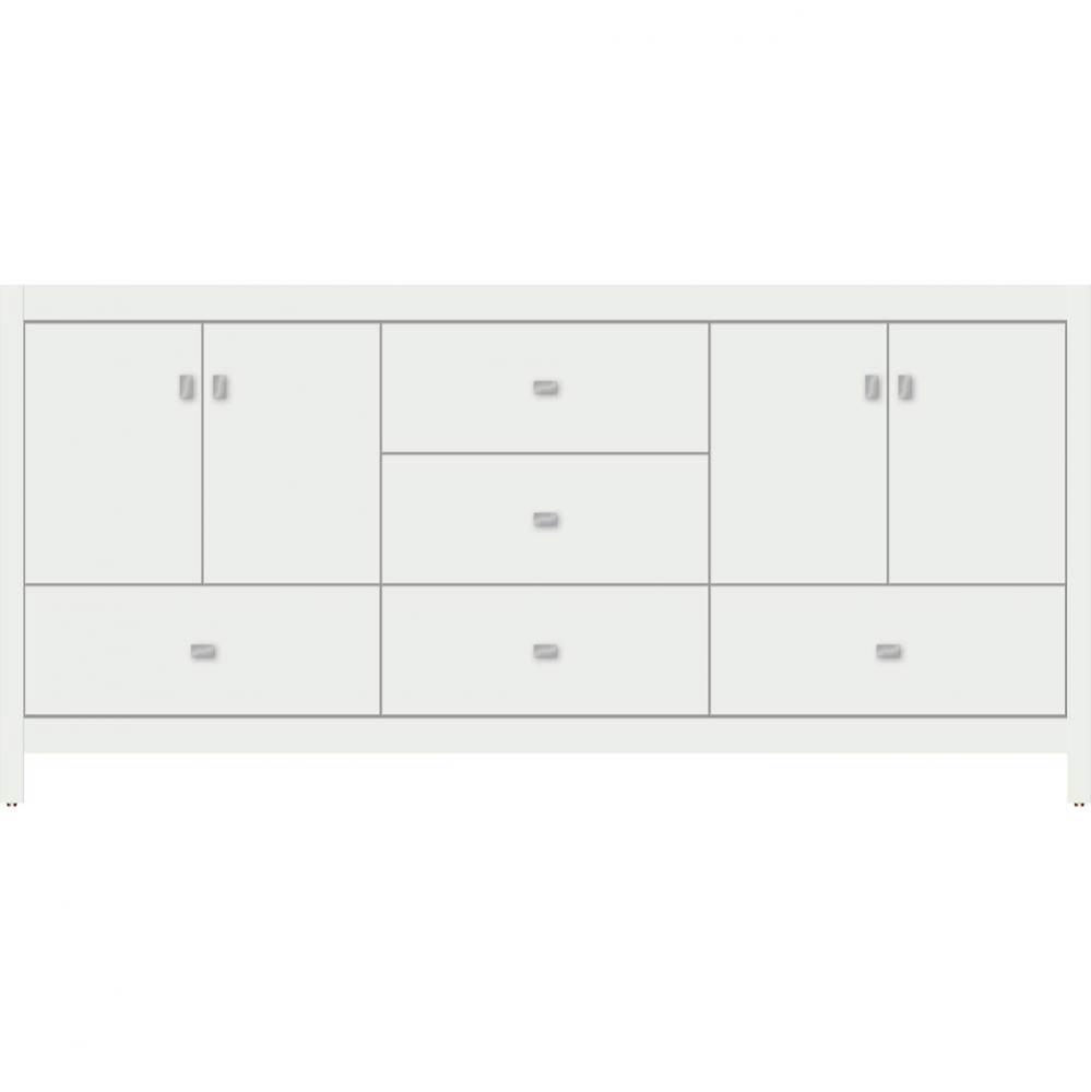 72 X 21 X 34.5 Alki Essence Vanity Slab Powder Grey Db