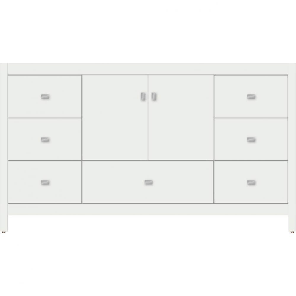 60 X 18.5 X 34.5 Alki Essence Vanity Slab Powder Grey Sb