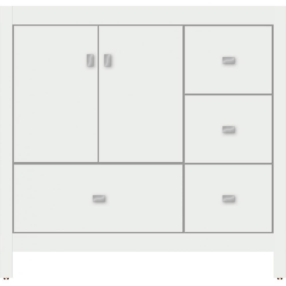 36 X 21 X 34.5 Alki Essence Vanity Slab Powder Grey Rh