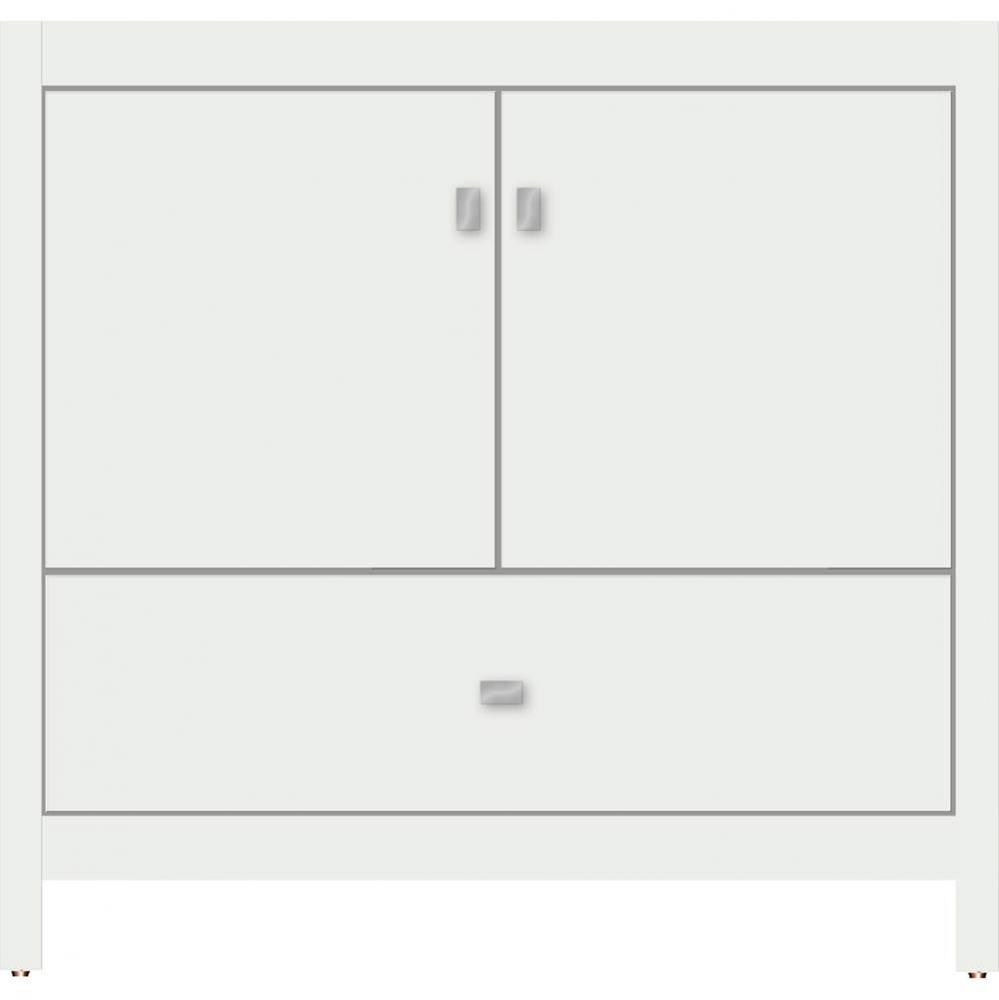 36 X 18.5 X 34.5 Alki Essence Vanity Slab Powder Grey Std