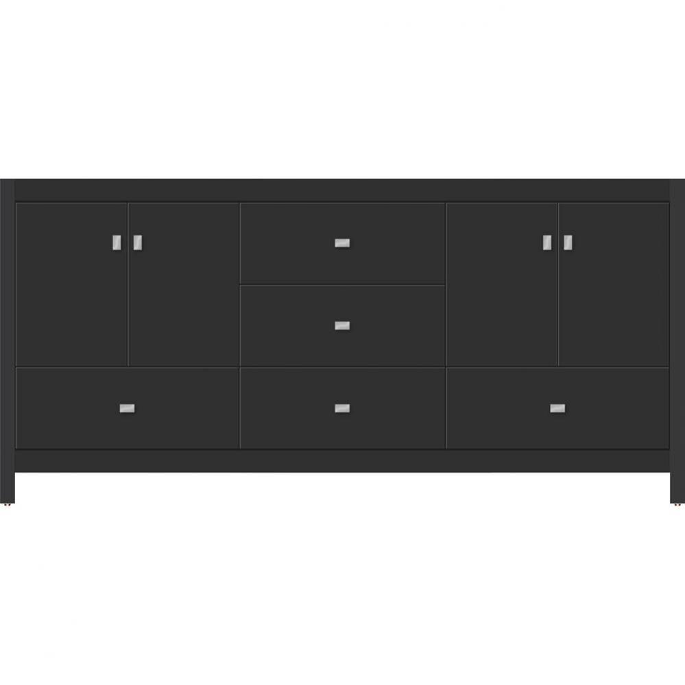 72 X 18.5 X 34.5 Alki Essence Vanity Slab Sat Black Db