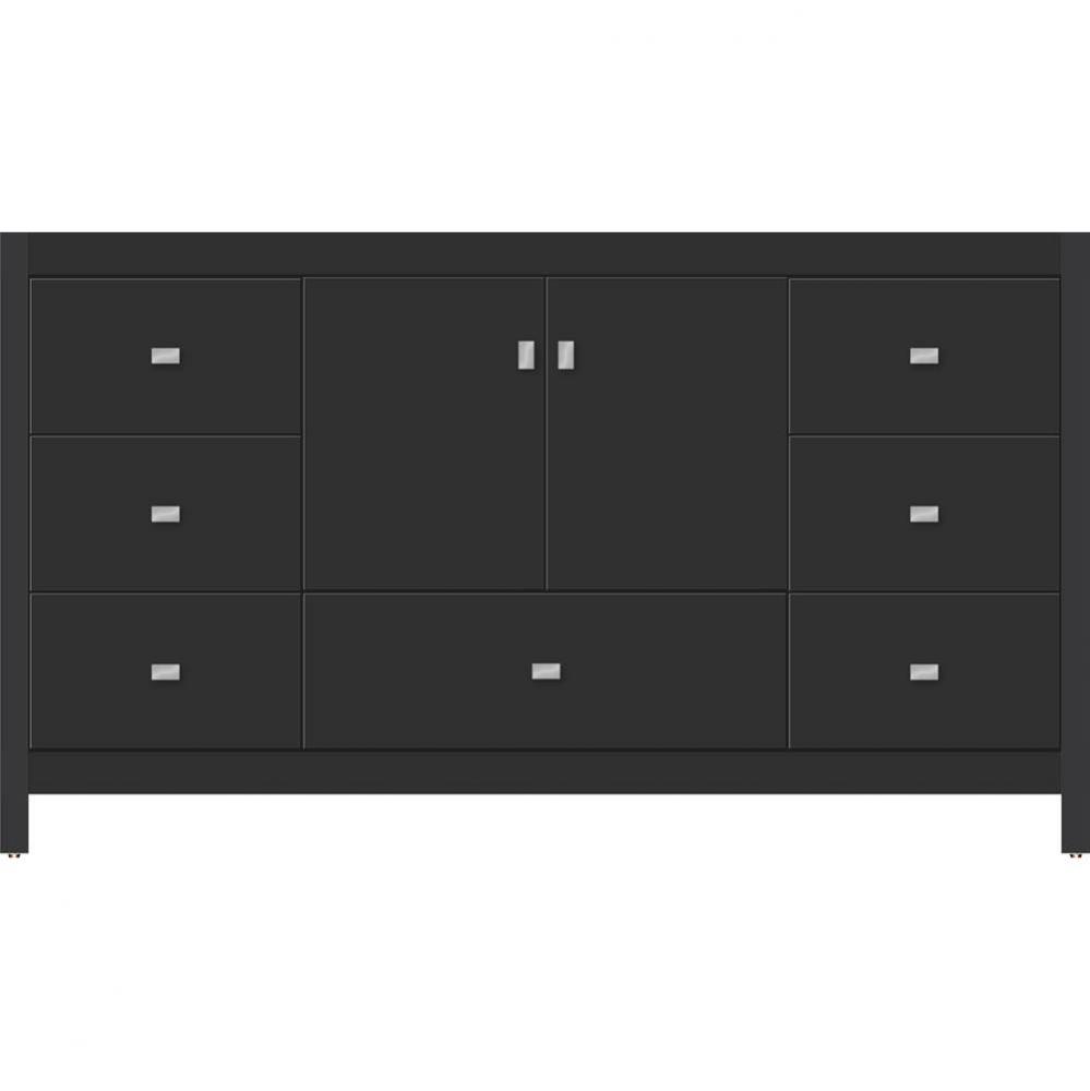 60 X 18.5 X 34.5 Alki Essence Vanity Slab Sat Black Sb
