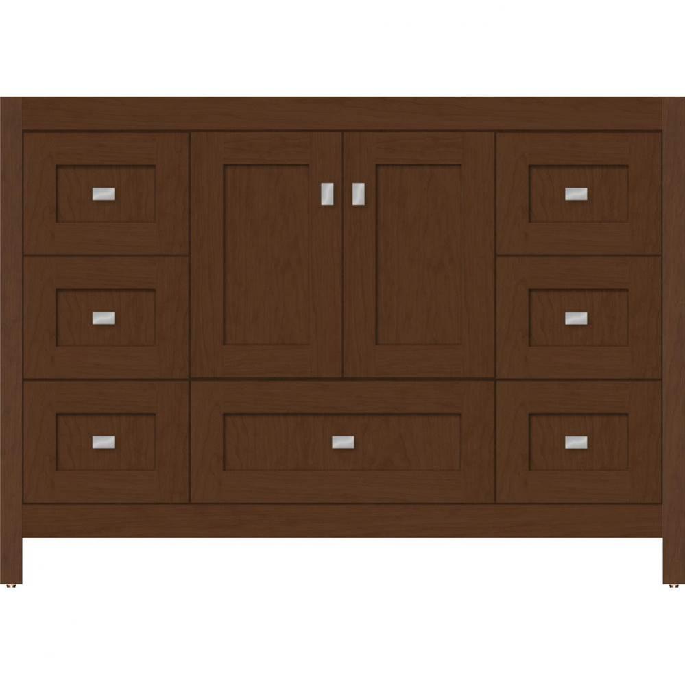 48 X 18.5 X 34.5 Alki Essence Vanity Shaker Pecan Cherry Sb