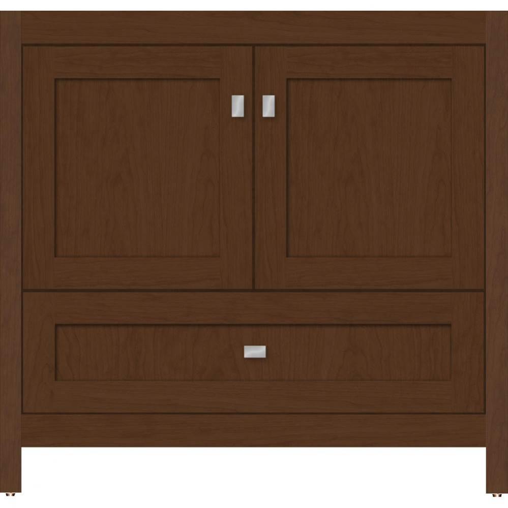 36 X 18.5 X 34.5 Alki Essence Vanity Shaker Pecan Cherry Std