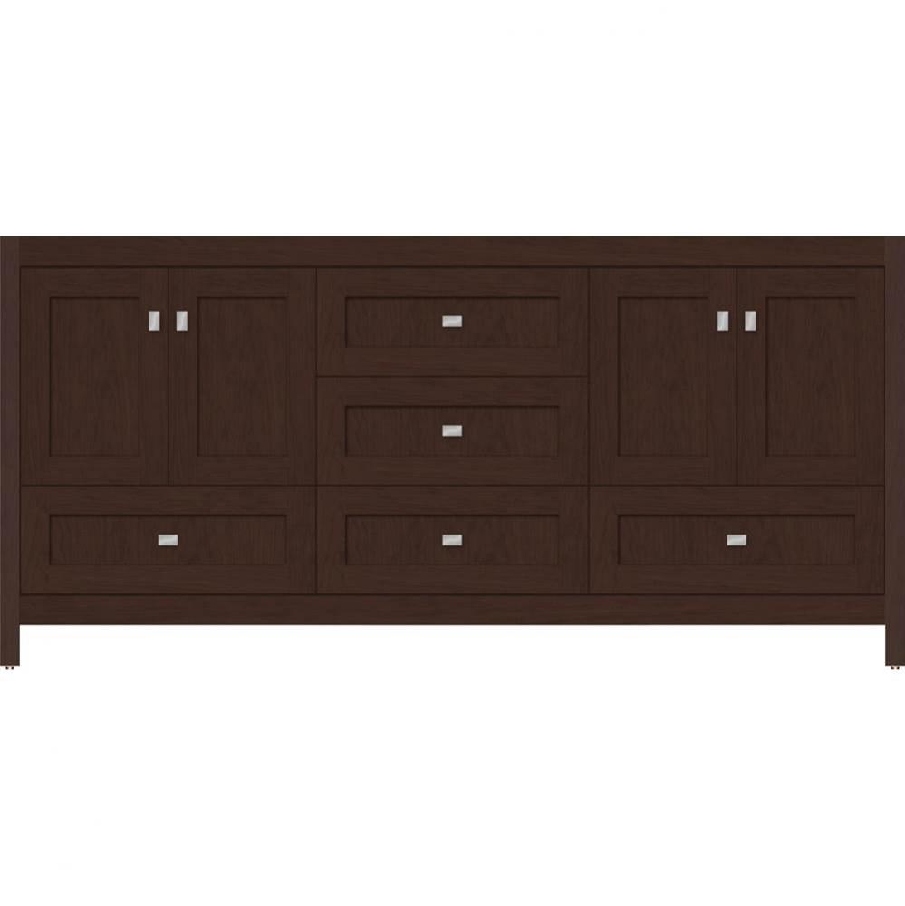 72 X 18.5 X 34.5 Alki Essence Vanity Shaker Choc Cherry Db