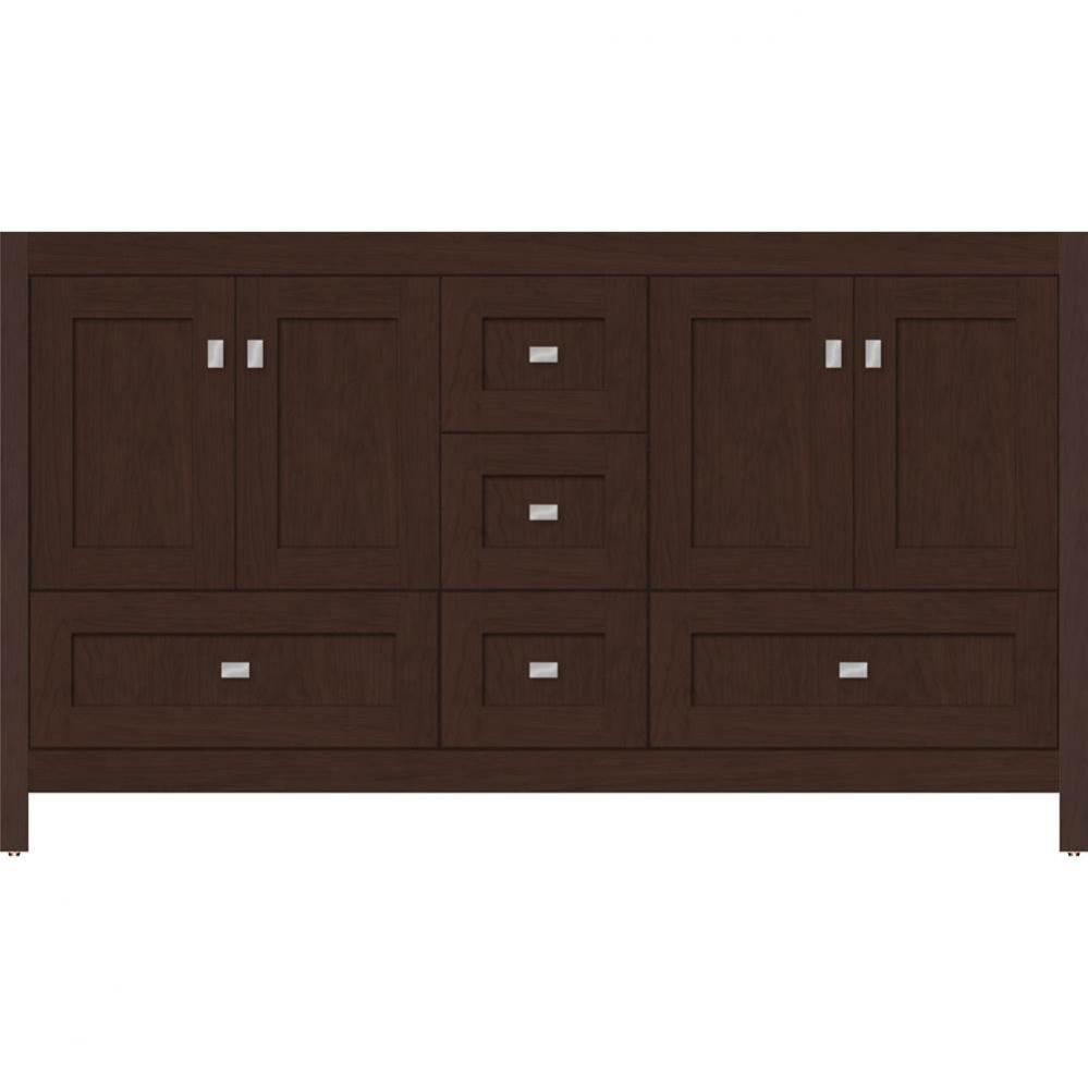 60 X 21 X 34.5 Alki Essence Vanity Shaker Choc Cherry Db