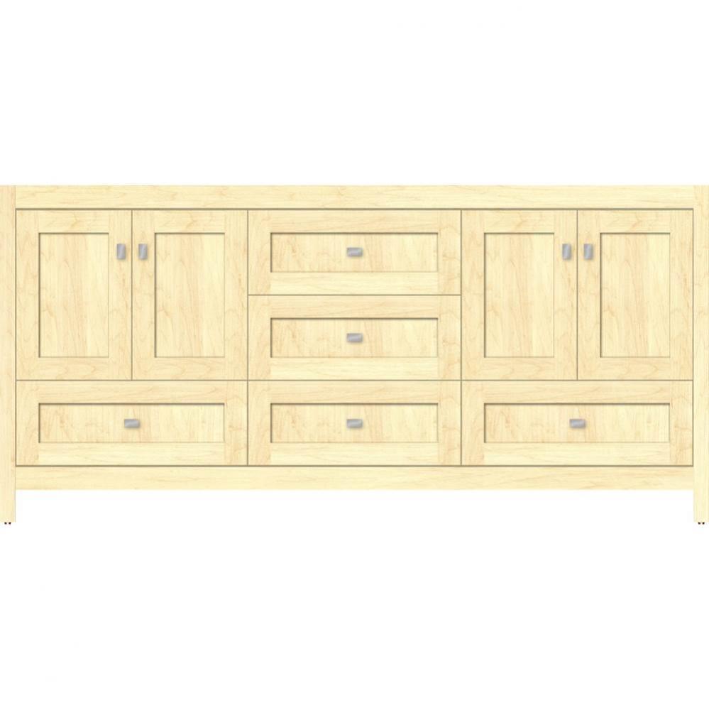 72 X 18.5 X 34.5 Alki Essence Vanity Shaker Nat Maple Db