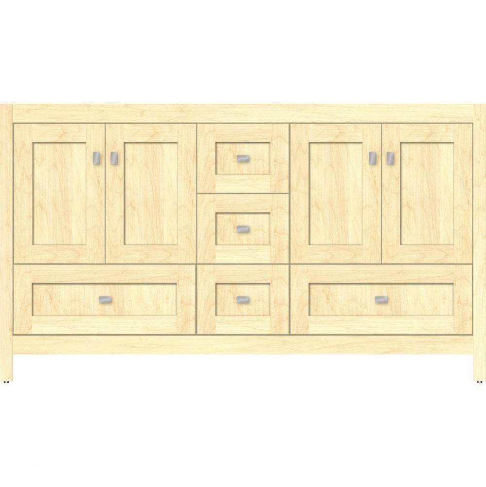 60 X 21 X 34.5 Alki Essence Vanity Shaker Nat Maple Db