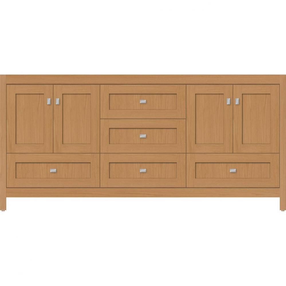 72 X 18.5 X 34.5 Alki Essence Vanity Shaker Nat Oak Db