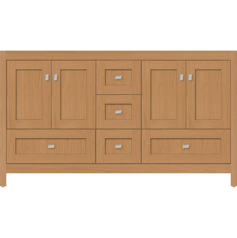 60 X 18.5 X 34.5 Alki Essence Vanity Shaker Nat Oak Db