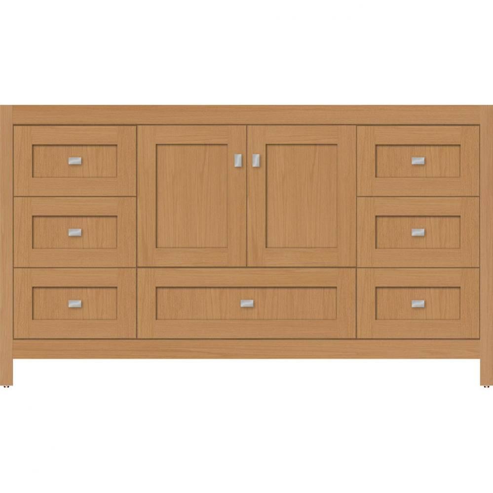 60 X 21 X 34.5 Alki Essence Vanity Shaker Nat Oak Sb