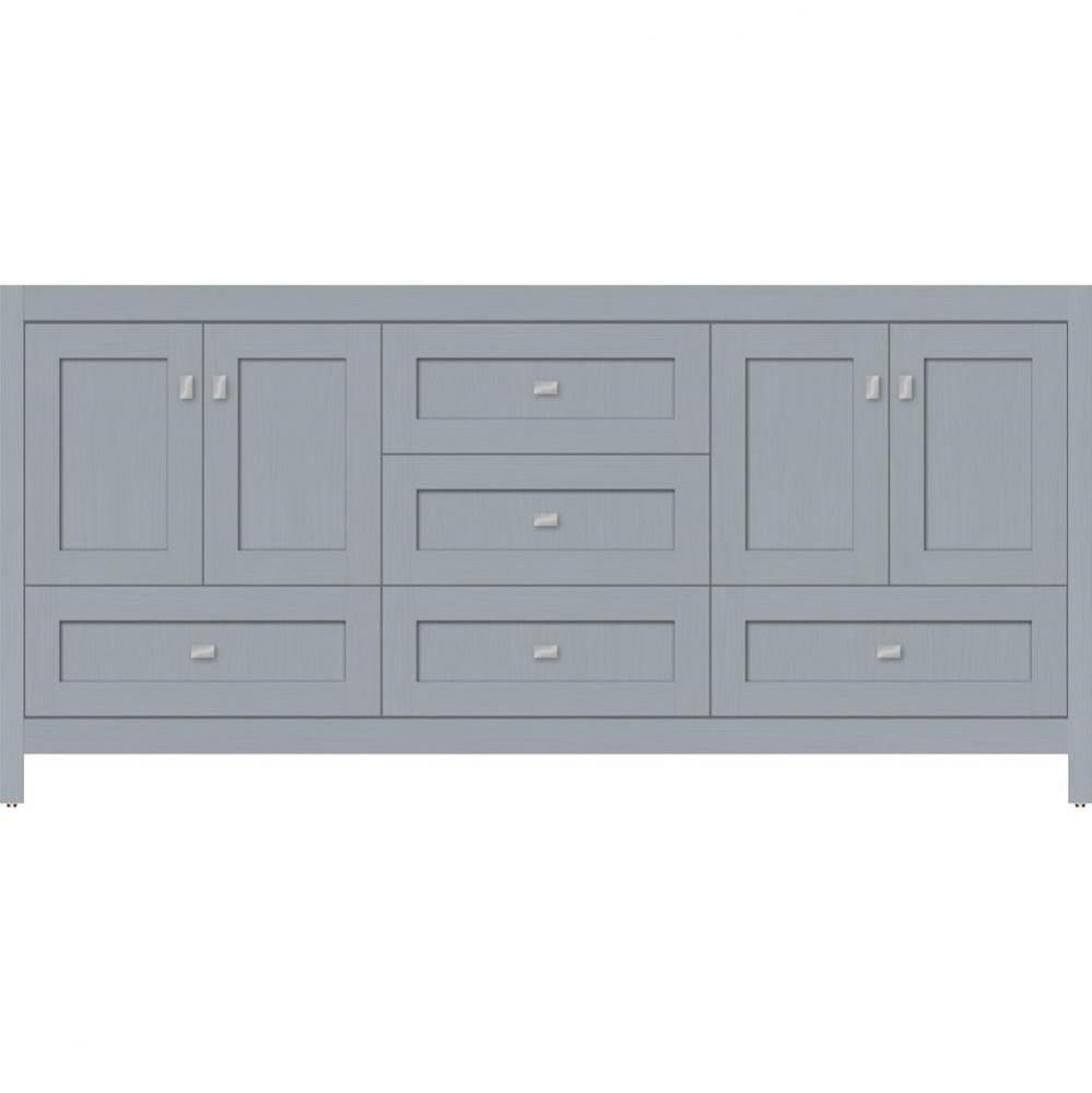 72 X 18.5 X 34.5 Alki Essence Vanity Shaker Silver Oak Db