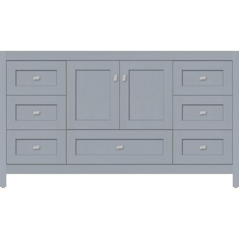 60 X 21 X 34.5 Alki Essence Vanity Shaker Silver Oak Sb