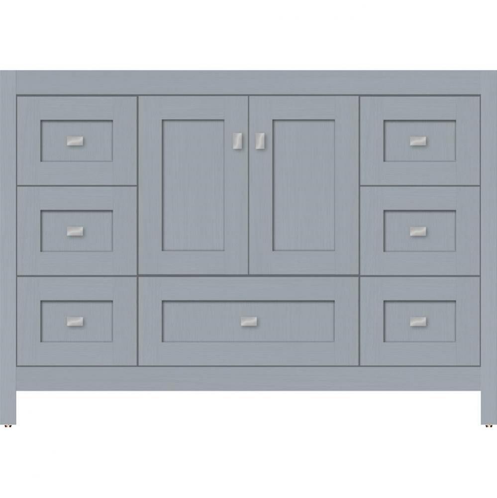 48 X 18.5 X 34.5 Alki Essence Vanity Shaker Silver Oak Sb