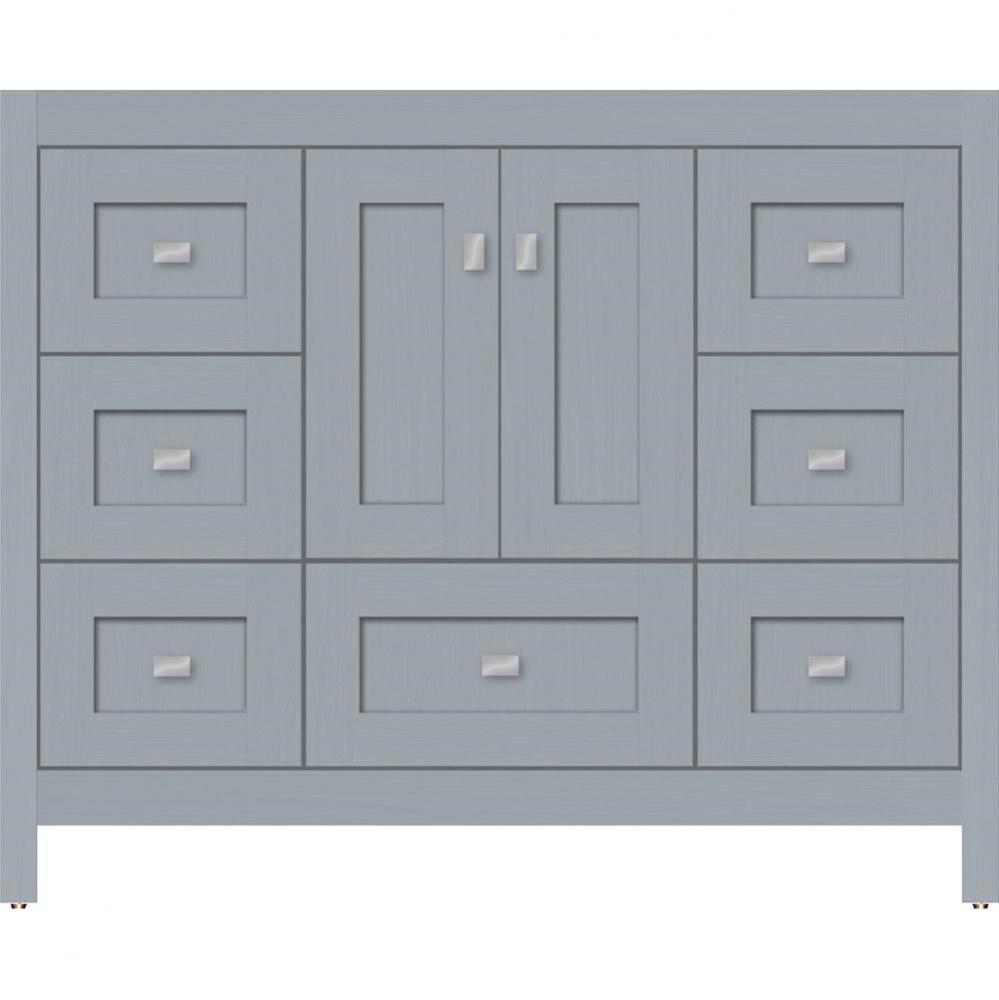 42 X 18.5 X 34.5 Alki Essence Vanity Shaker Silver Oak Sb