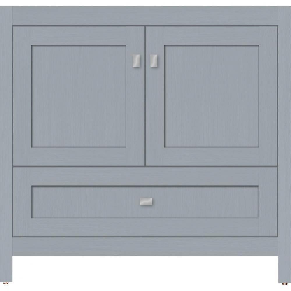 36 X 21 X 34.5 Alki Essence Vanity Shaker Silver Oak Std