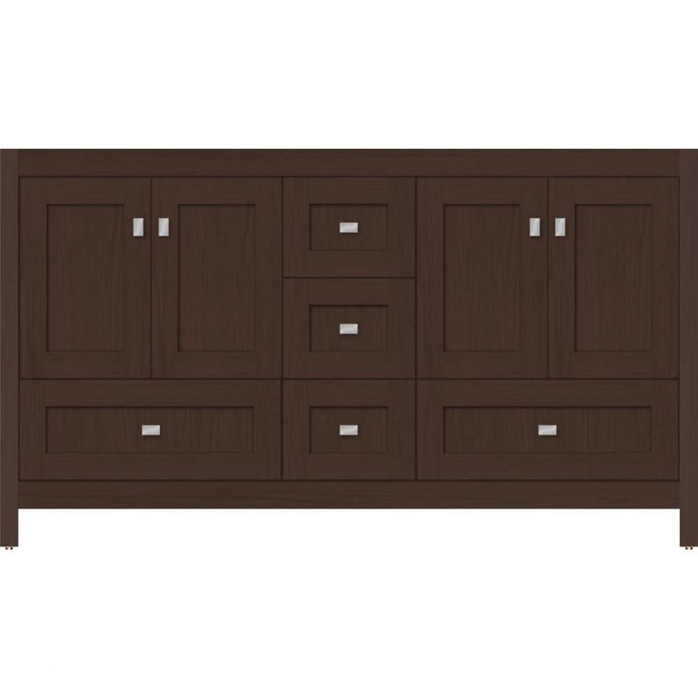60 X 18.5 X 34.5 Alki Essence Vanity Shaker Choc Oak Db