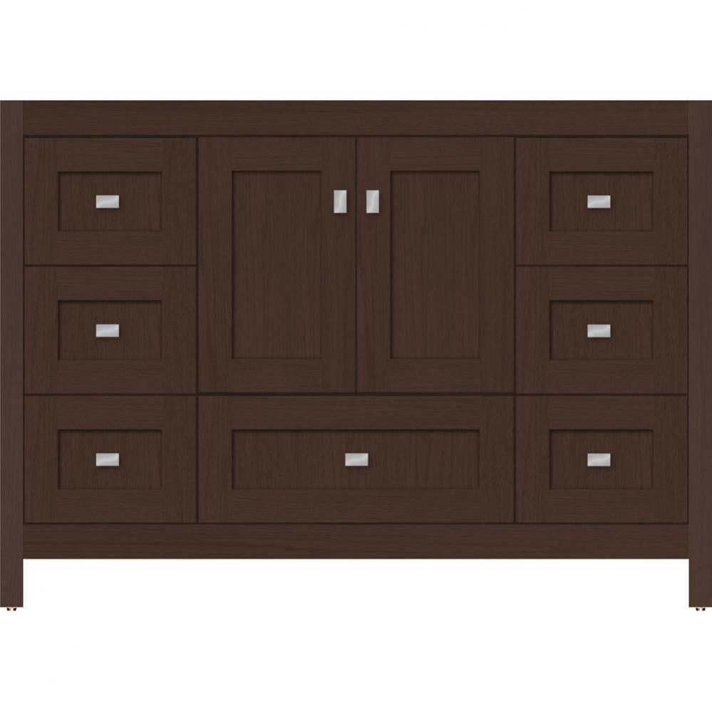 48 X 18.5 X 34.5 Alki Essence Vanity Shaker Choc Oak Sb