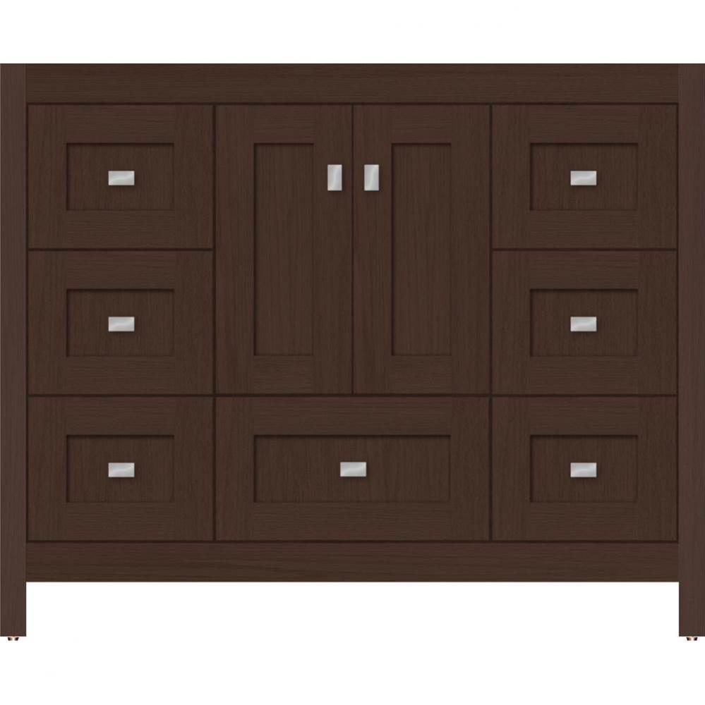 42 X 18.5 X 34.5 Alki Essence Vanity Shaker Choc Oak Sb