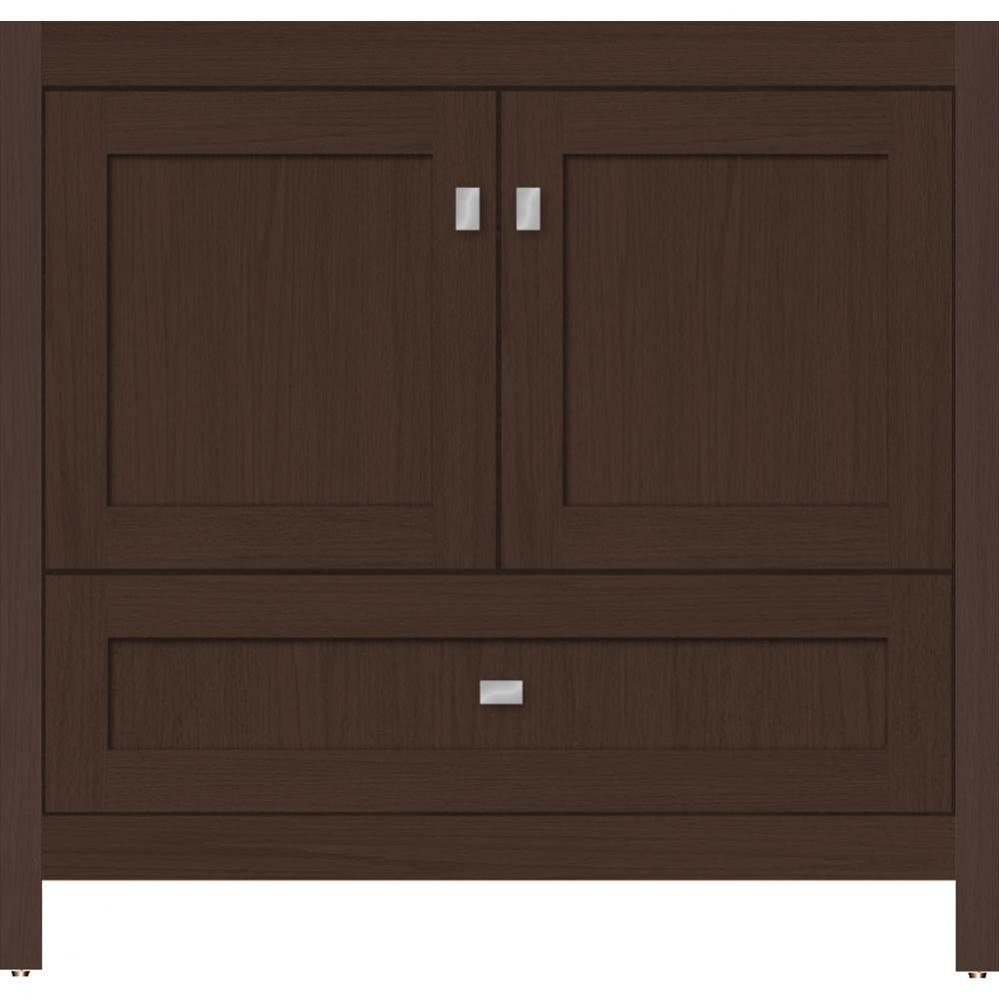 36 X 21 X 34.5 Alki Essence Vanity Shaker Choc Oak Std