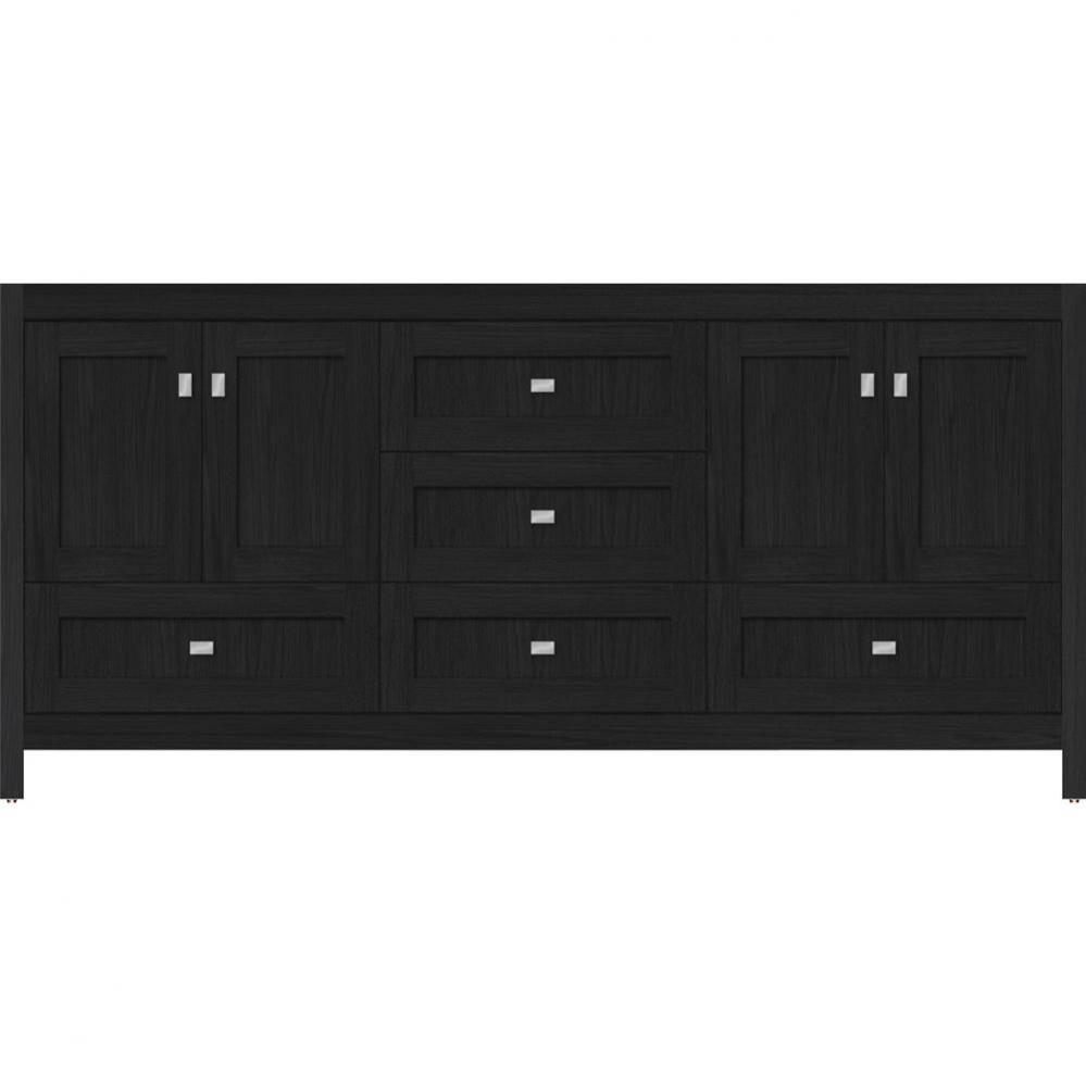 72 X 18.5 X 34.5 Alki Essence Vanity Shaker Midnight Oak Db