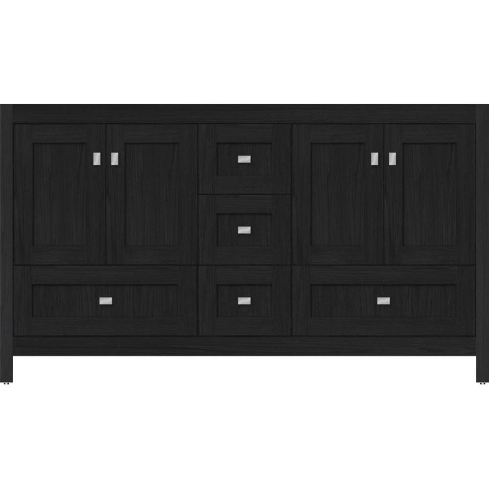 60 X 18.5 X 34.5 Alki Essence Vanity Shaker Midnight Oak Db