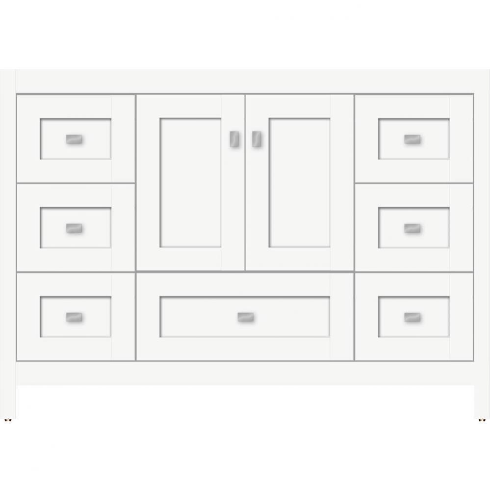 48 X 18.5 X 34.5 Alki Essence Vanity Shaker Sat White Sb