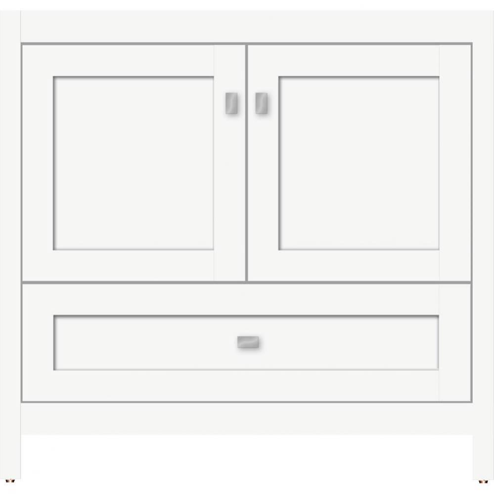 36 X 18.5 X 34.5 Alki Essence Vanity Shaker Sat White Std