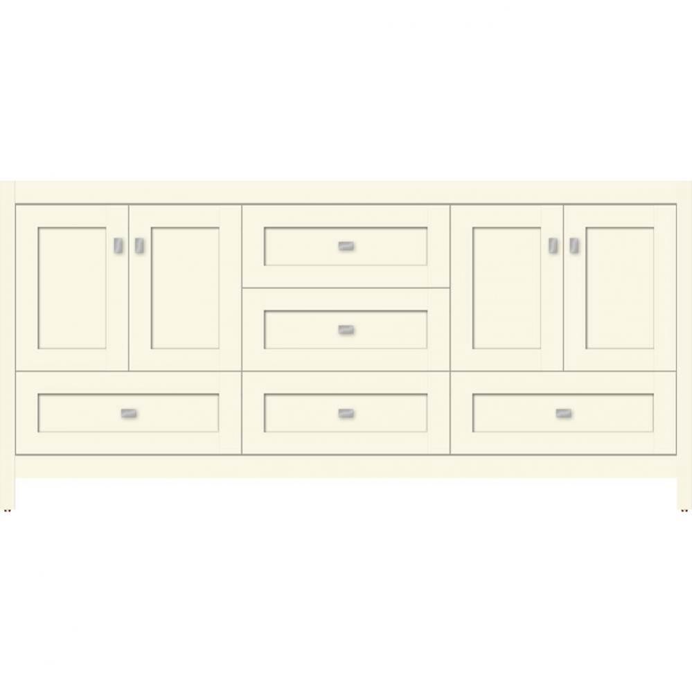 72 X 18.5 X 34.5 Alki Essence Vanity Shaker Sat Biscuit Db