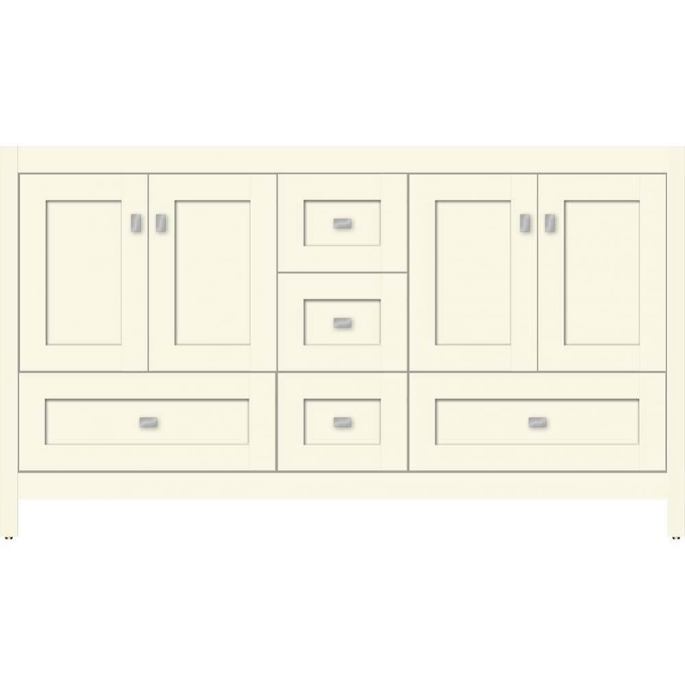 60 X 21 X 34.5 Alki Essence Vanity Shaker Sat Biscuit Db