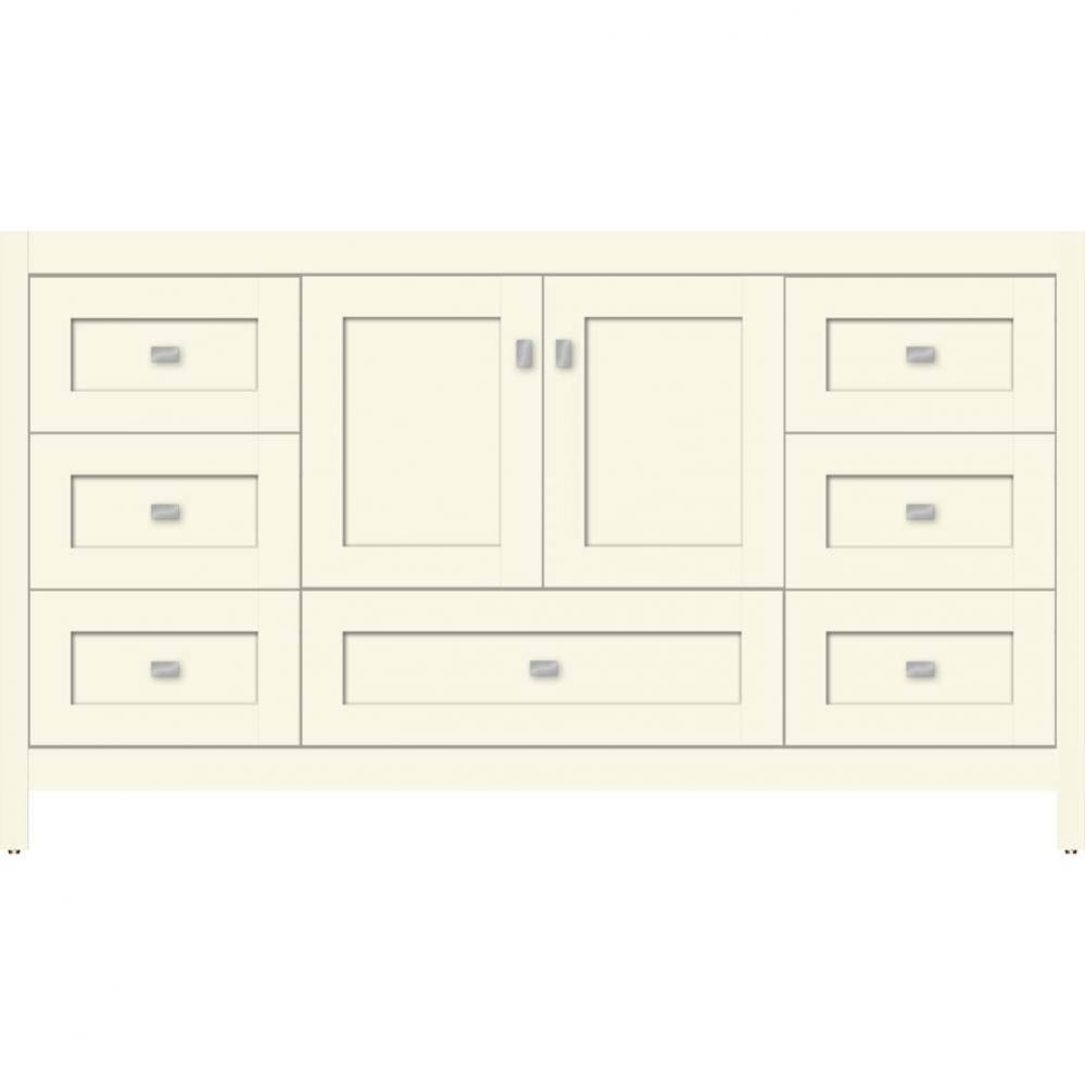 60 X 18.5 X 34.5 Alki Essence Vanity Shaker Sat Biscuit Sb