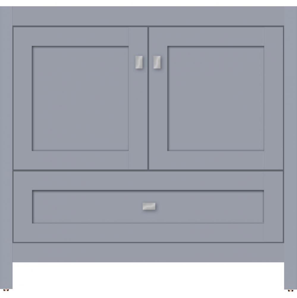 36 X 18.5 X 34.5 Alki Essence Vanity Shaker Sat Silver Std