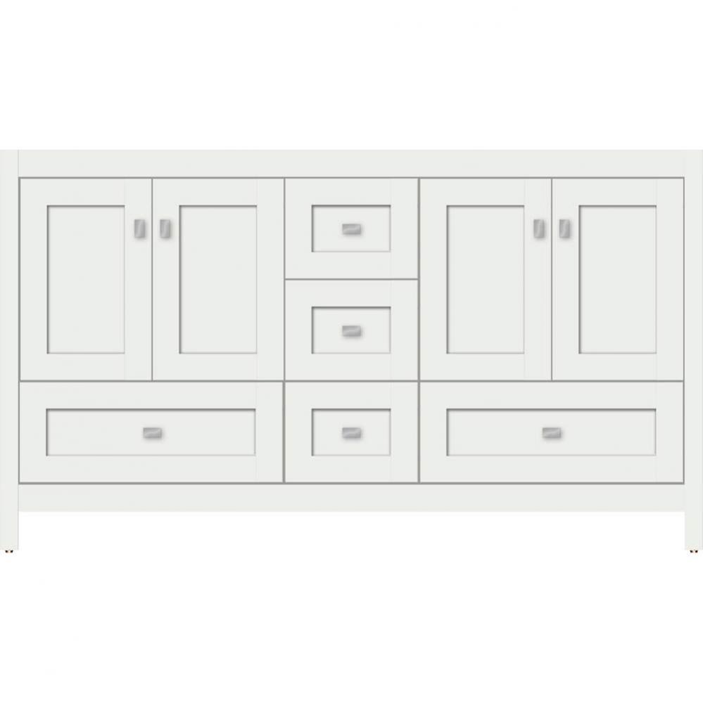 60 X 18.5 X 34.5 Alki Essence Vanity Shaker Powder Grey Db