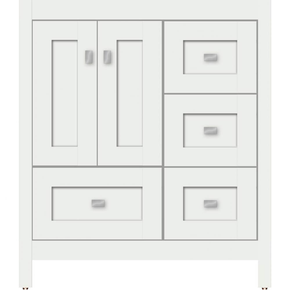 30 X 18.5 X 34.5 Alki Essence Vanity Shaker Powder Grey Rh