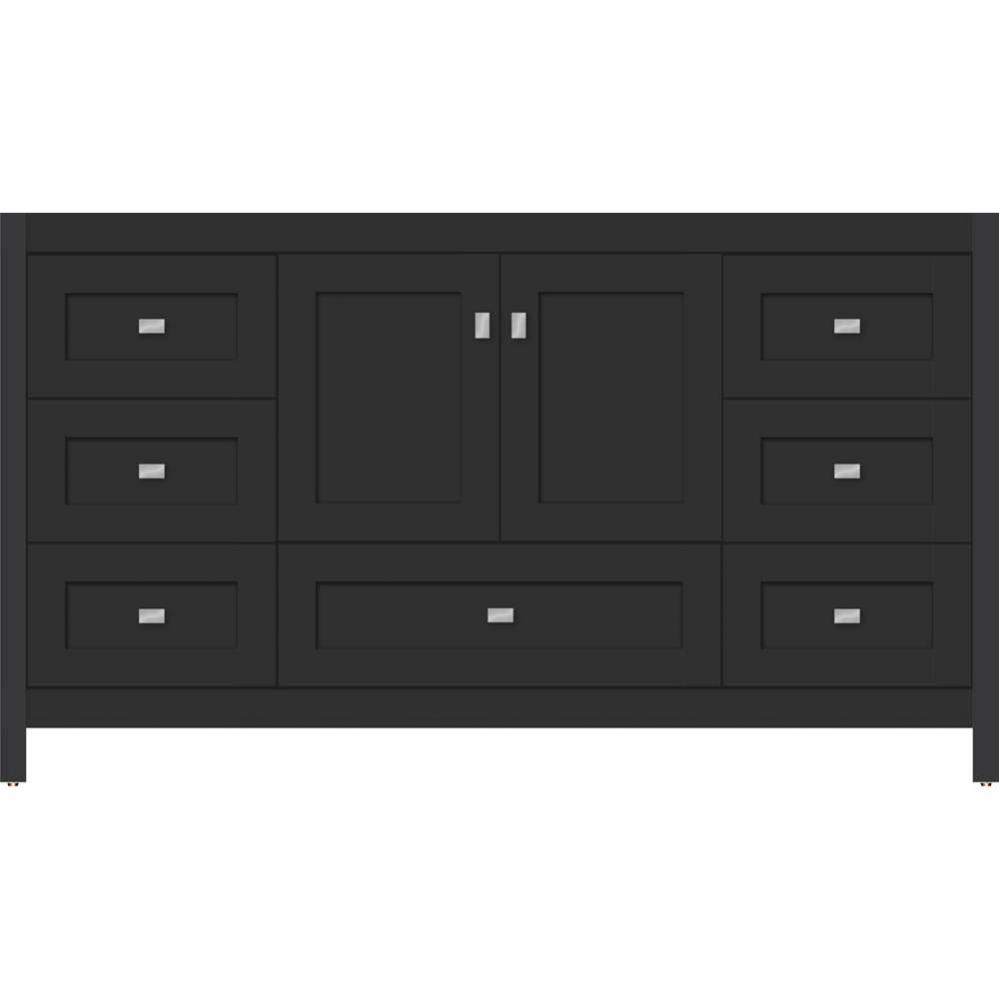 60 X 21 X 34.5 Alki Essence Vanity Shaker Sat Black Sb