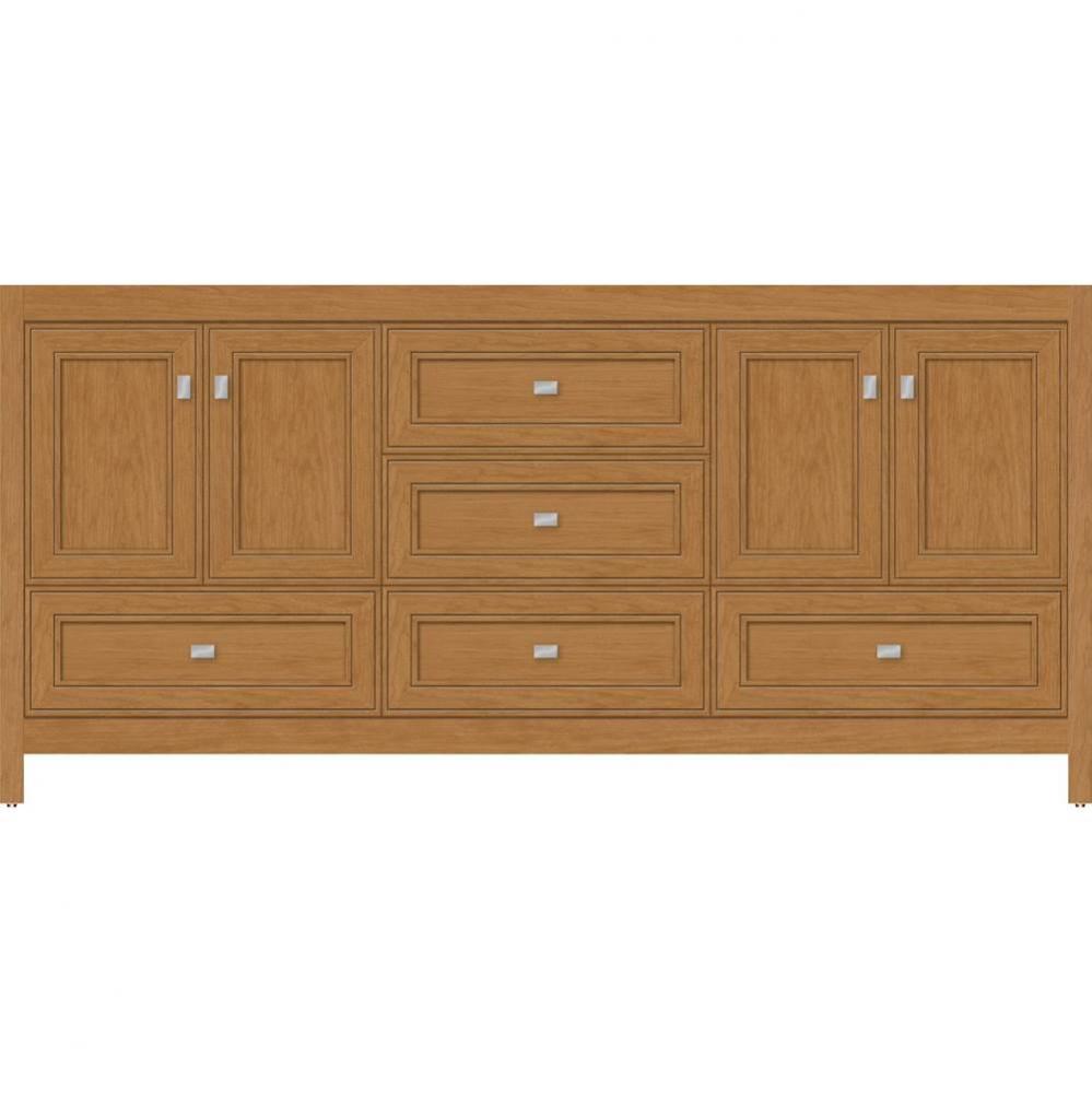72 X 18.5 X 34.5 Alki Essence Vanity Deco Miter Nat Cherry Db