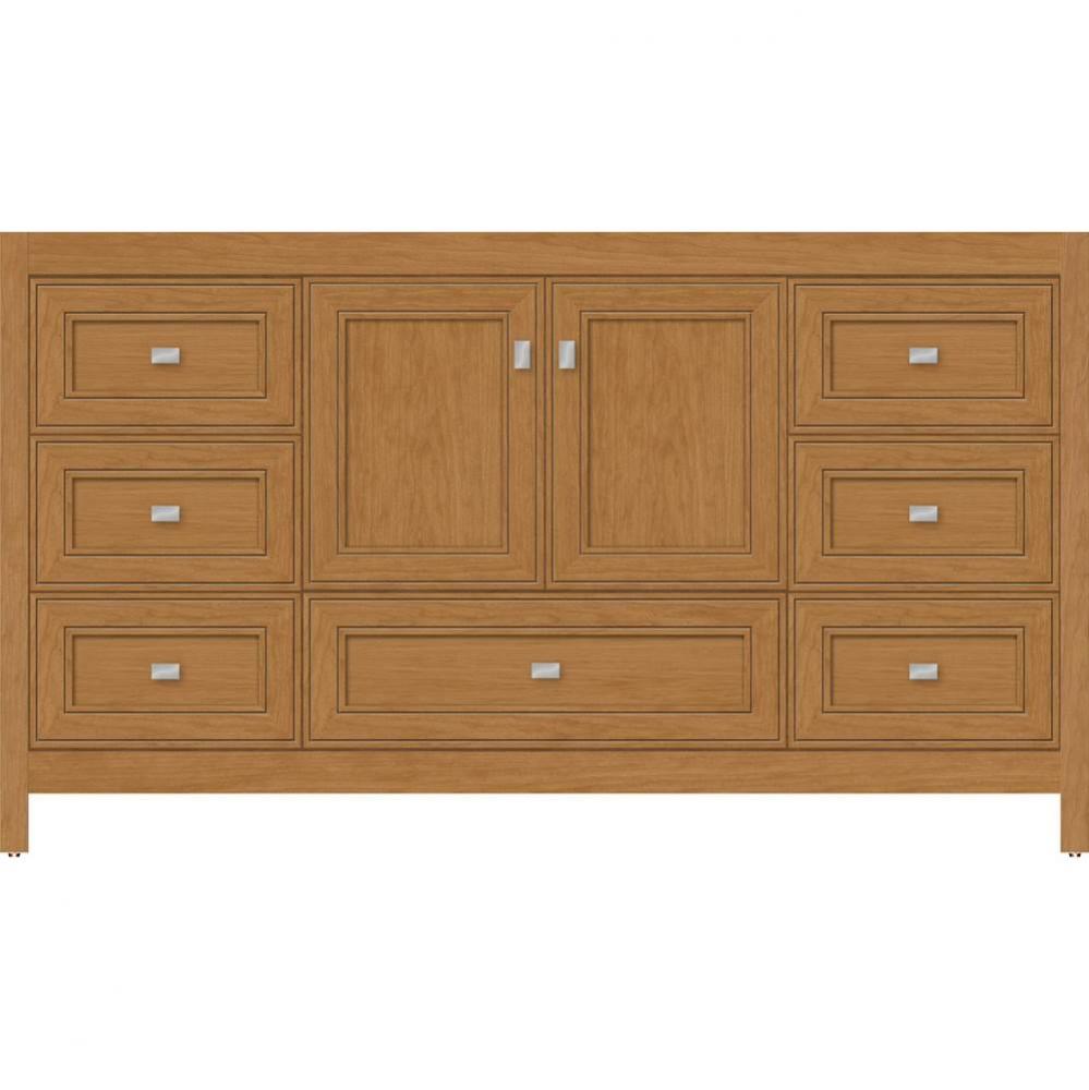 60 X 21 X 34.5 Alki Essence Vanity Deco Miter Nat Cherry Sb