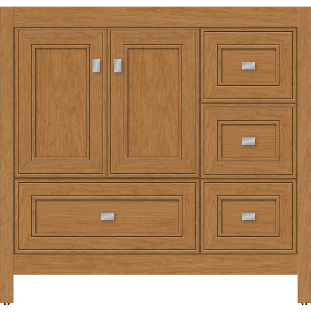 36 X 21 X 34.5 Alki Essence Vanity Deco Miter Nat Cherry Rh