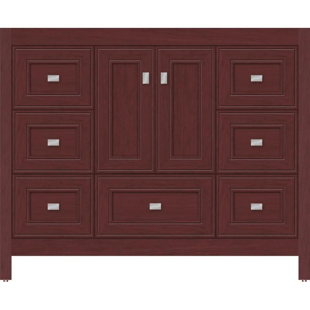 42 X 18.5 X 34.5 Alki Essence Vanity Deco Miter Dk Cherry Sb