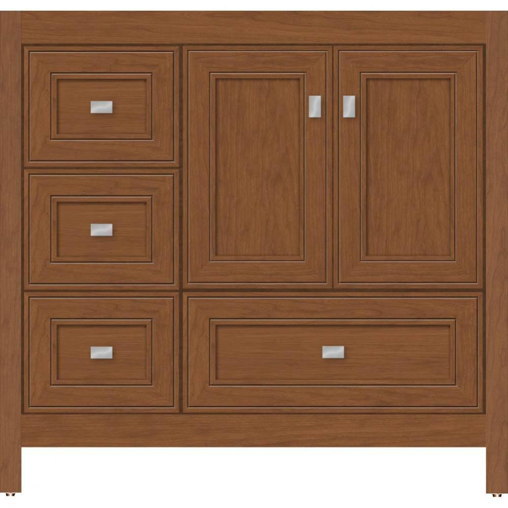 36 X 18.5 X 34.5 Alki Essence Vanity Deco Miter Cinn Cherry Lh