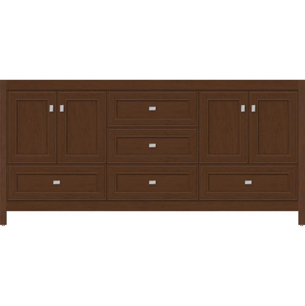72 X 21 X 34.5 Alki Essence Vanity Deco Miter Pecan Cherry Db