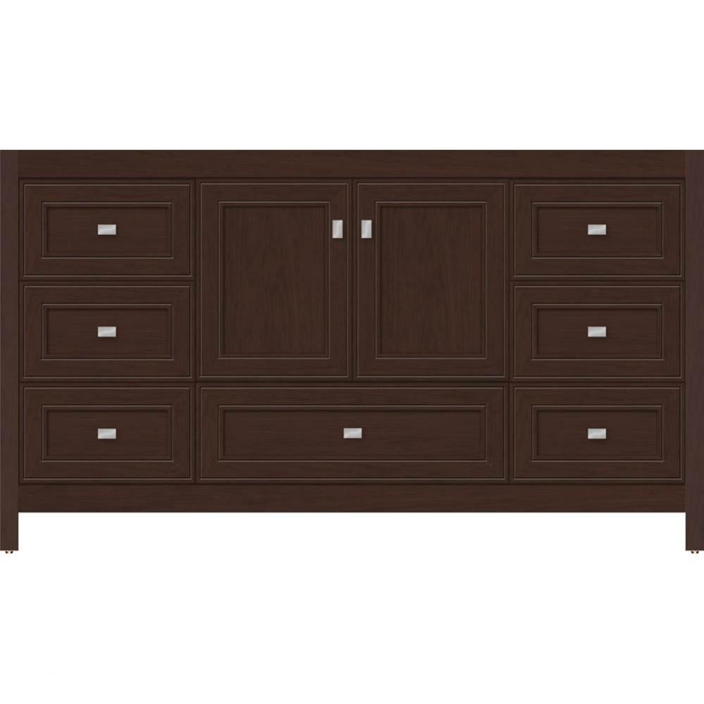 60 X 18.5 X 34.5 Alki Essence Vanity Deco Miter Choc Cherry Sb