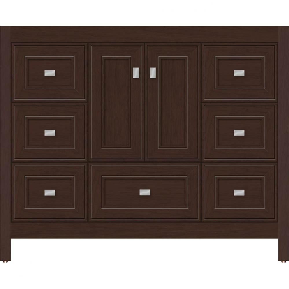 42 X 18.5 X 34.5 Alki Essence Vanity Deco Miter Choc Cherry Sb